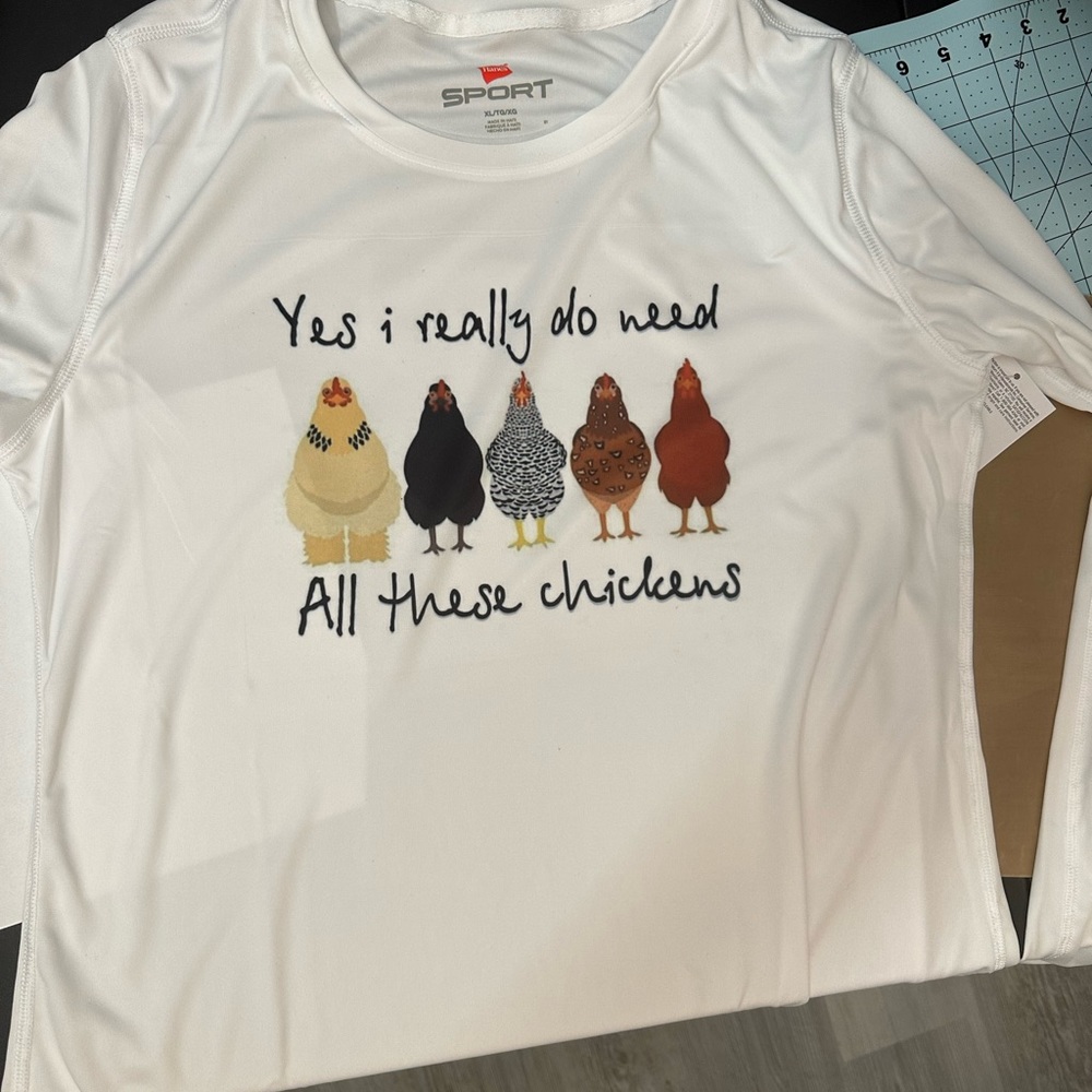 Long sleeve chicken shirt
